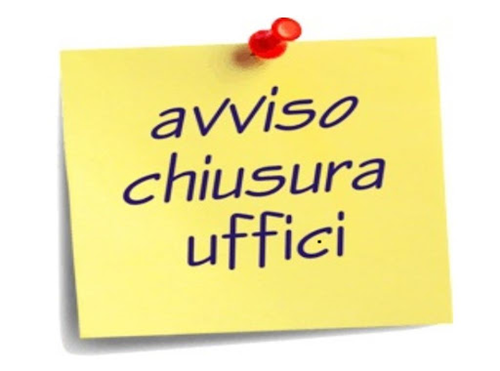 Avviso chiusura ufficio Anagrafe/Stato Civile